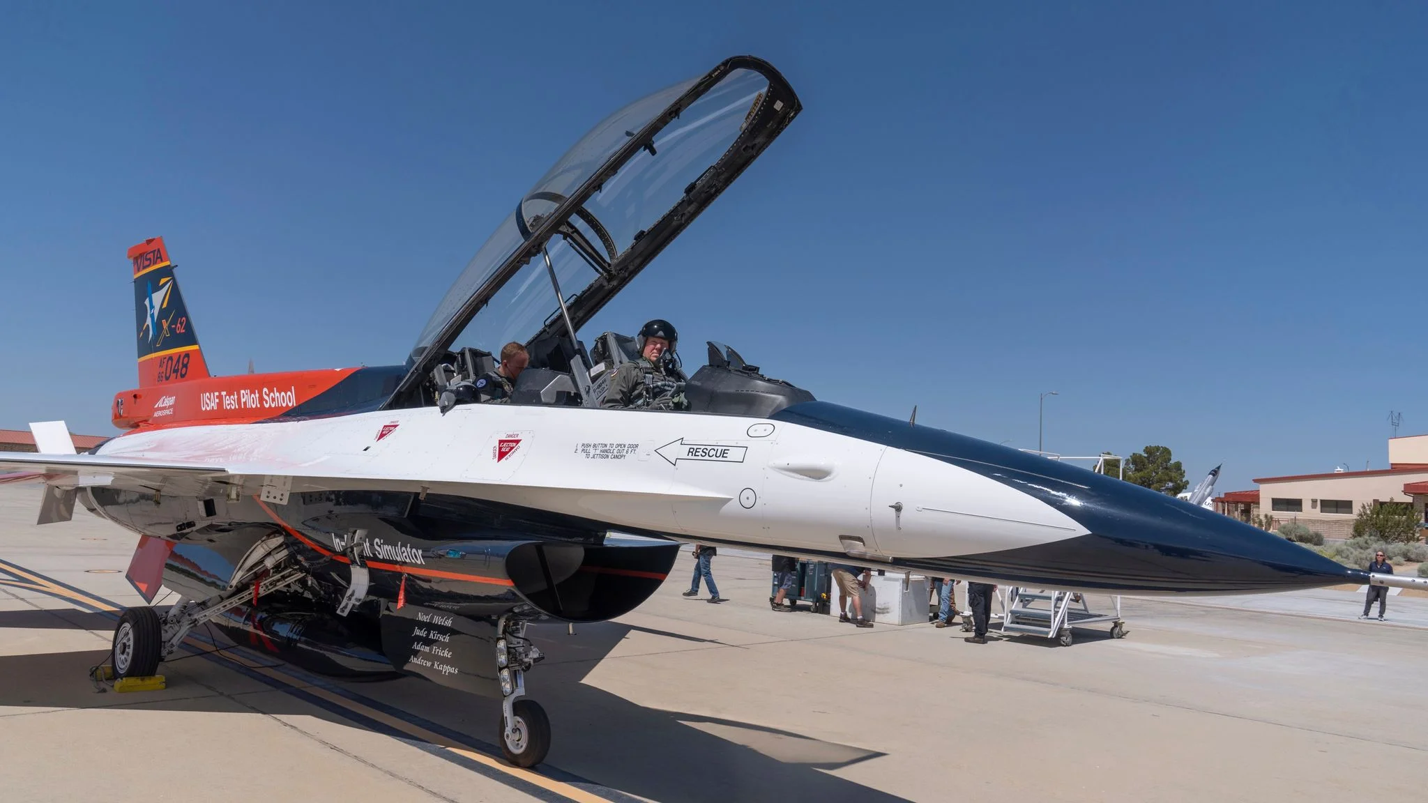AI-controlled F-16 takes US Air Force leader for high-speed ride - as he backs tech to launch weapons | US News | Sky News