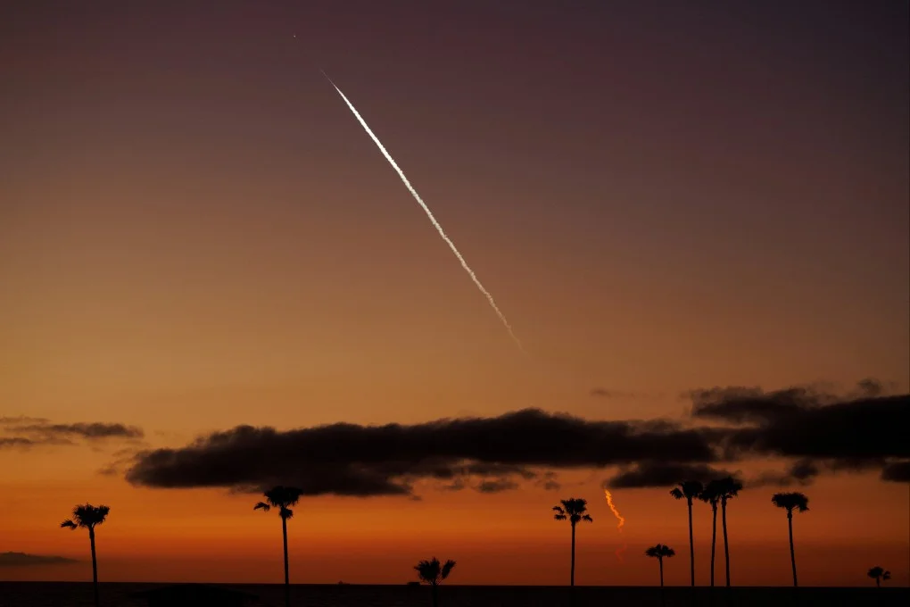 SpaceX aims to build a constellation of more than 42,000 satellites when the Starlink network is complete. Photo: Reuters