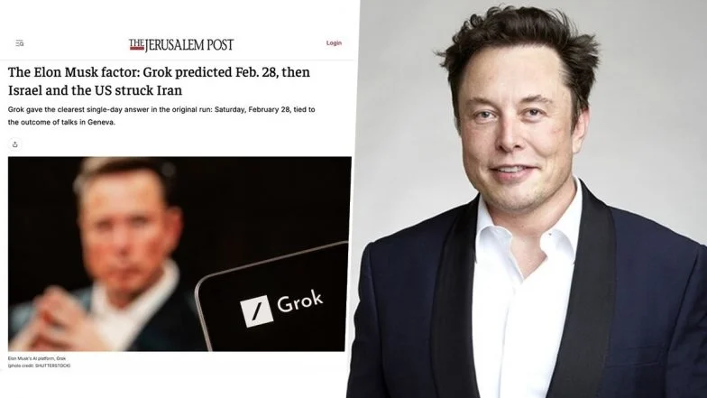 Elon Musk Reacts As Grok AI Predicted February 28 As Date of Operation Days Before US and Israel Launched Strikes Against Iran | 📲 LatestLY
